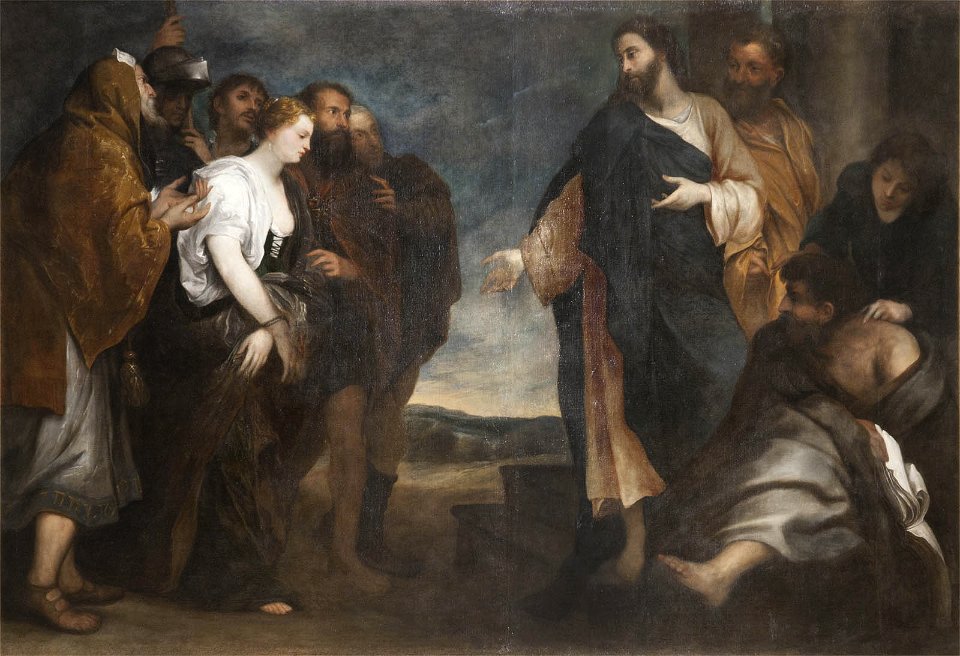 Cristo y la mujer adultera BBVA Anthony Van Dyck