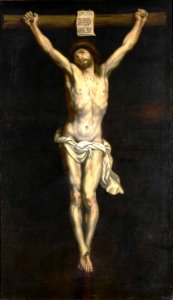 Cristo crucificado, atribuido a Alonso Cano (Museo del Prado). Free illustration for personal and commercial use.
