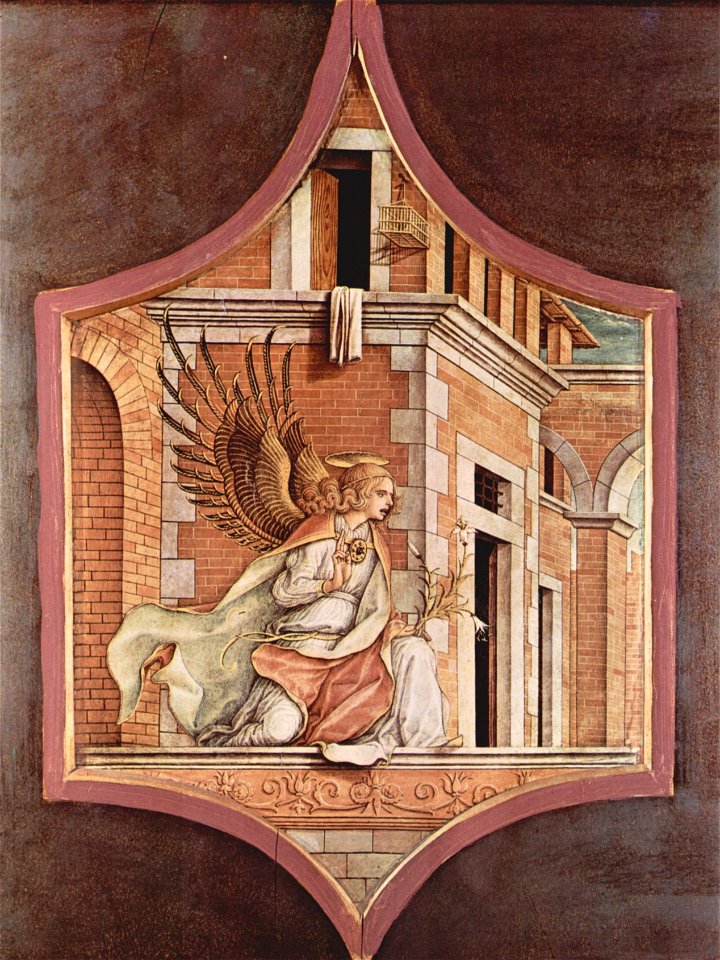 Carlo Crivelli - Angel of the Annunciation (Städel Frankfurt)