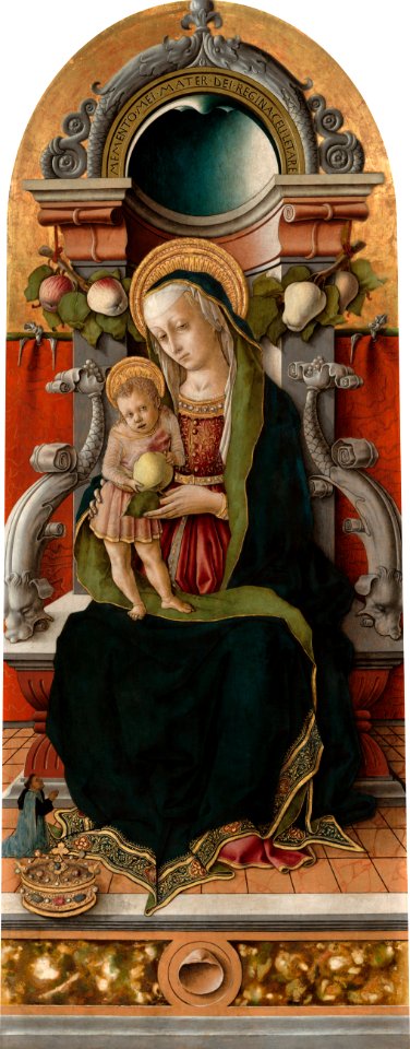 Crivelli Madonna and Child Enthroned with Donor