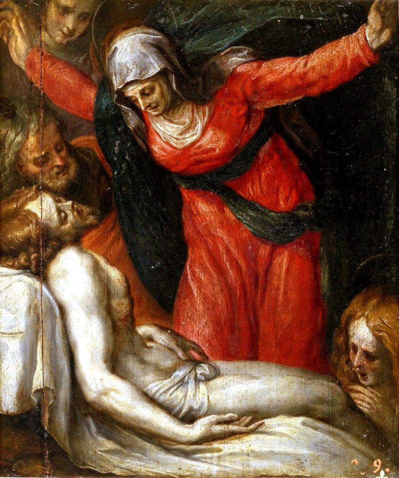 Cristo muerto con la Virgen, la Magdalena y otros santos (Museo del Prado)