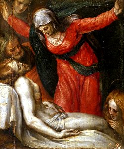 Cristo muerto con la Virgen, la Magdalena y otros santos (Museo del Prado)