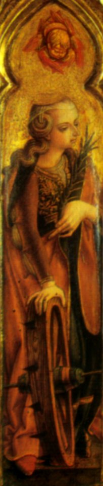 Crivelli, due santi stibbert, caterina d'alessandria