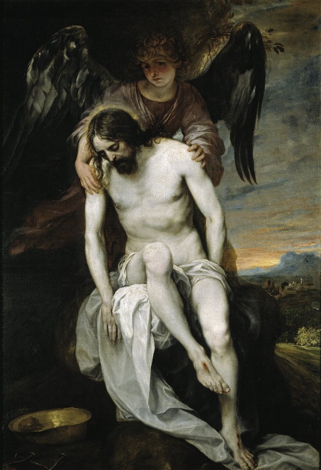 Cristo muerto sostenido por un ángel (Cano)