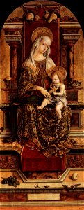 Carlo Crivelli - Virgin and Child - WGA5798. Free illustration for personal and commercial use.