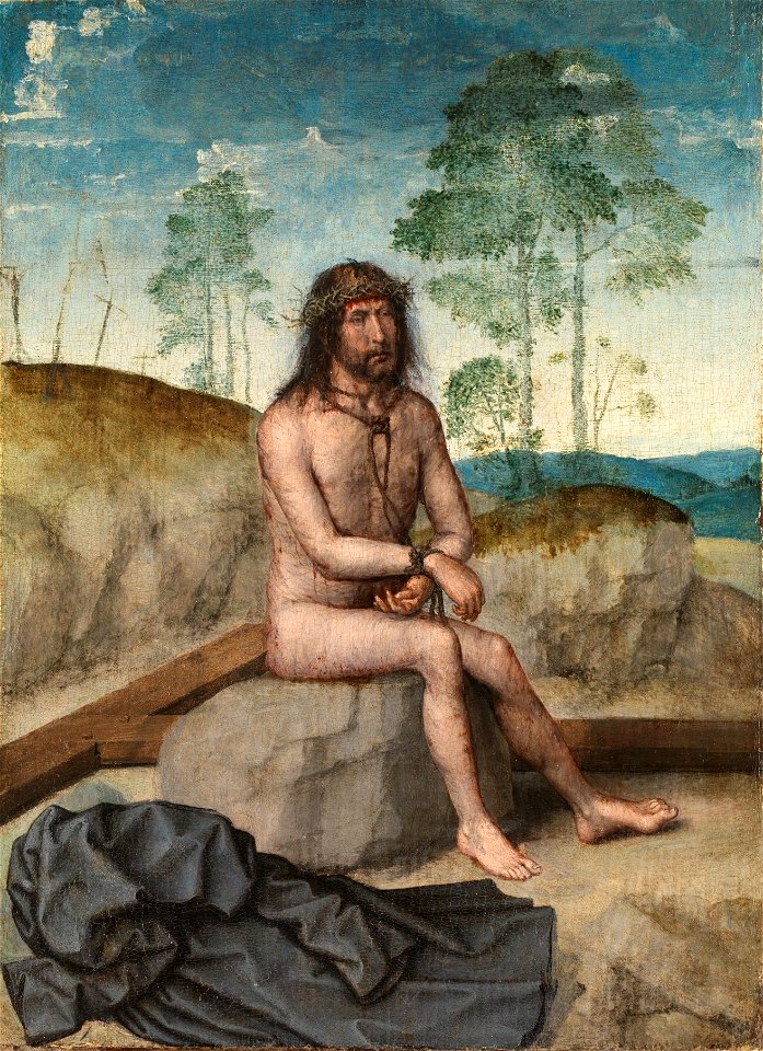 Cristo sobre la piedra fría, de Juan de Flandes (Museo del Prado)