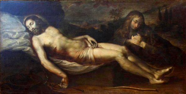 Cristo yacente, de Francisco Camilo (Museo del Prado). Free illustration for personal and commercial use.