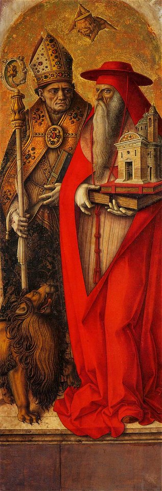 Carlo Crivelli - St Jerome and St Augustine - WGA5791
