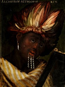 Cristofano dell' Altissimo - Alchitrof, Emperor of Ethiopia - WGA00243. Free illustration for personal and commercial use.