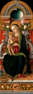 Crivelli Madonna and Child Enthroned with a Donor