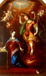 Cristóbal de Villalpando - The Annunciation - Google Art Project. Free illustration for personal and commercial use.