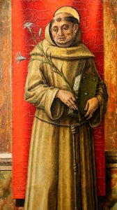 Carlo crivelli, sant'antonio da padova, 1485-90 ca. 02. Free illustration for personal and commercial use.