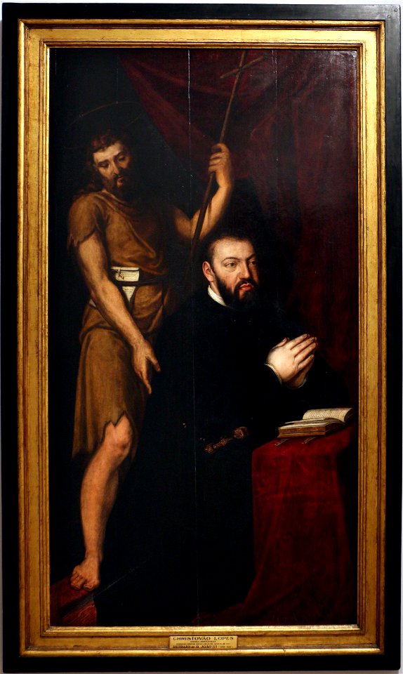 Cristóvão lopes (bottega), don giovanni III del portogallo e san giovanni battista, post 1564