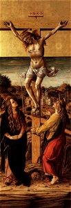 Carlo Crivelli - Crucifix with the Virgin and St John the Evangelist - WGA5786