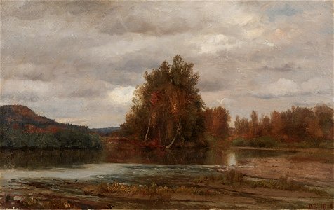 Jasper F. Cropsey - Gray Day on the Esopus - 1955.669 - Cleveland Museum of Art