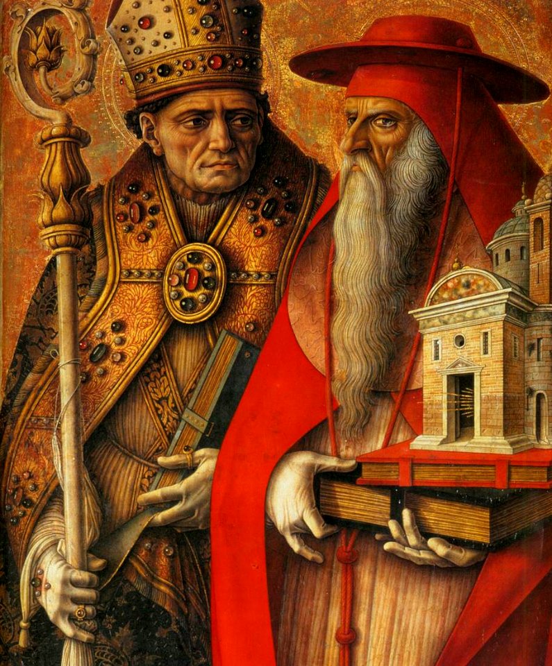 Carlo Crivelli - St Jerome and St Augustine (detail) - WGA5794