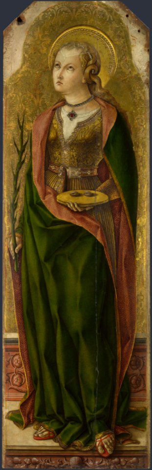 Crivelli, polittico minore di s. domenico, s. lucia