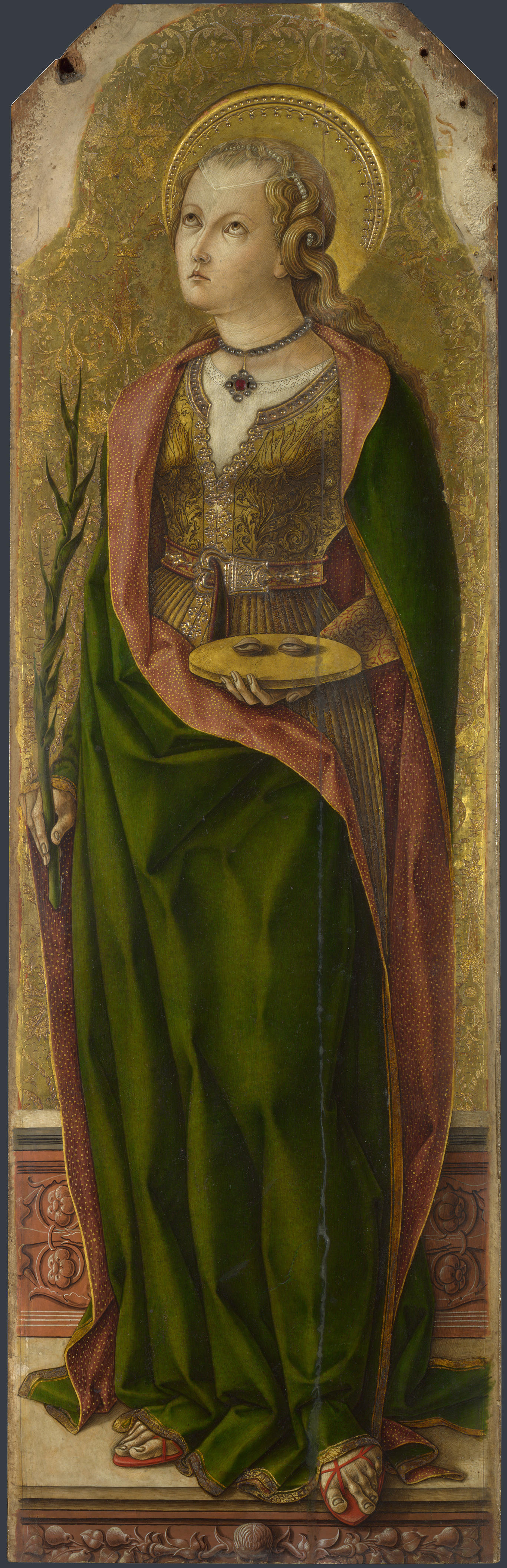 Crivelli, polittico minore di s. domenico, s. lucia