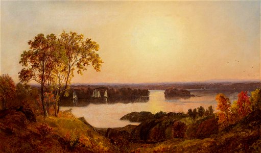 View of a Lake by Jasper Francis Cropsey