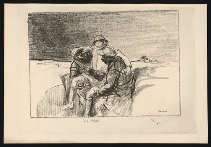 Croquis du Front). Le Blessé LCCN2015648477