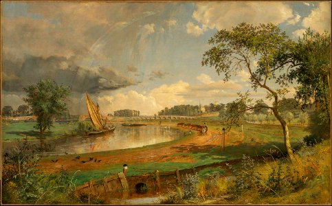 Jasper Francis Cropsey - Walton-on-Thames - 47.1204 - Museum of Fine Arts. Free illustration for personal and commercial use.