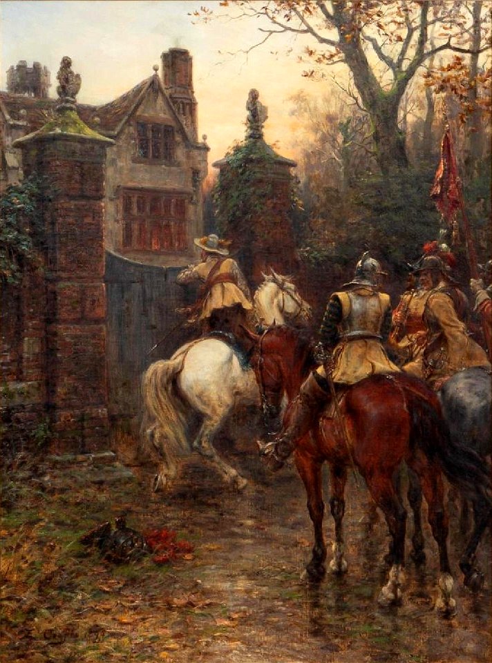 Unexpected Visitors by Ernest Crofts, 1894