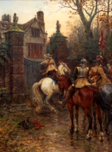 Unexpected Visitors by Ernest Crofts, 1894