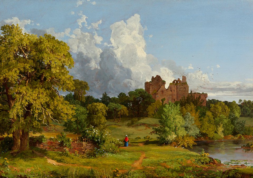 Doune Castle by Jasper Francis Cropsey, 1848