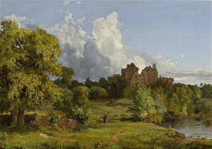 Doune Castle by Jasper Francis Cropsey, 1848