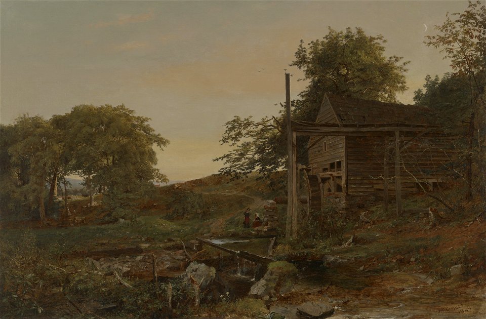Jasper Francis Cropsey - The Watermill - 2015.93.1 - Yale University Art Gallery