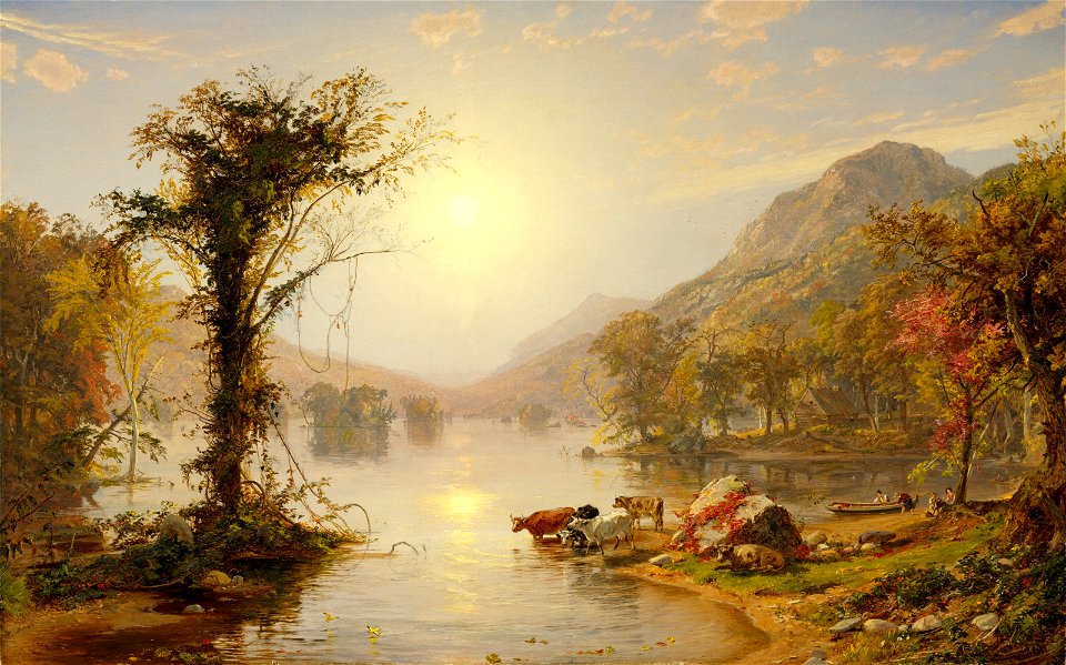 Jasper Francis Cropsey - Autumn on Greenwood Lake - 2006.577 - Museum of Fine Arts
