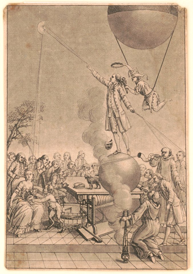 Crowd scene with balloons LCCN2003691176