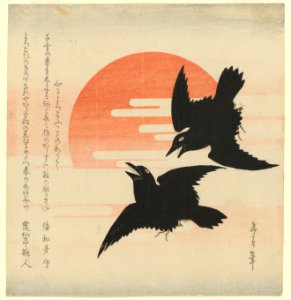 Crows and rising sun (CBL J 2075)