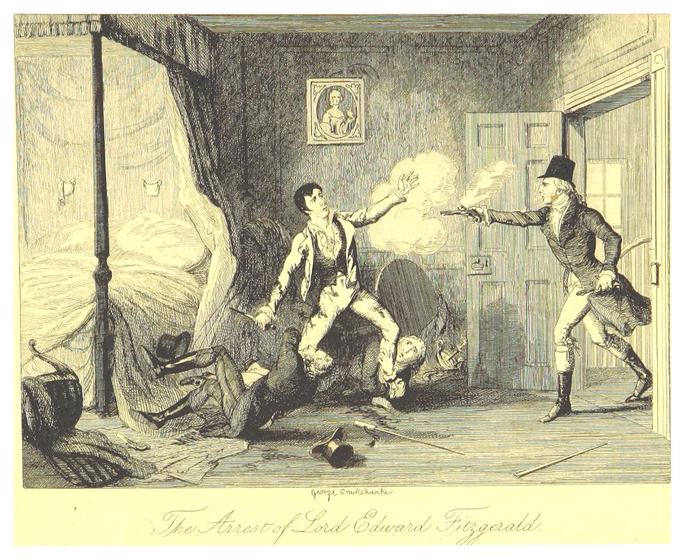 MAXWELL(1845) p068 Arrest of Lord Edward Fitzgerald