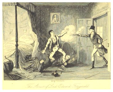 MAXWELL(1845) p068 Arrest of Lord Edward Fitzgerald
