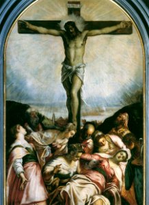 Jacopo Tintoretto - Crucifixion - WGA22468. Free illustration for personal and commercial use.