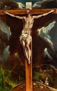 Crucificado, de El Greco (Museo de Santa Cruz de Toledo). Free illustration for personal and commercial use.