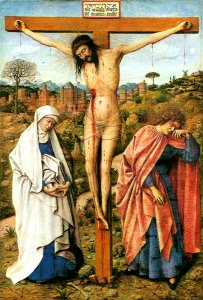 Crucifixion (after van Eyck). Free illustration for personal and commercial use.