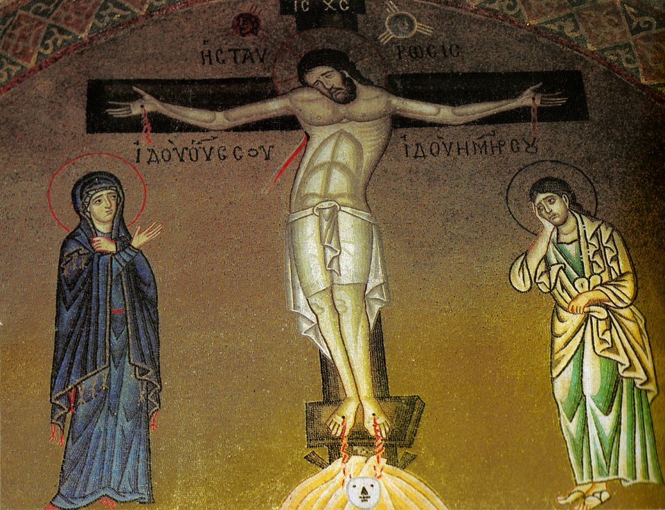 Crucifixion of Jesus-Hosios Loukas - Free Stock Illustrations | Creazilla