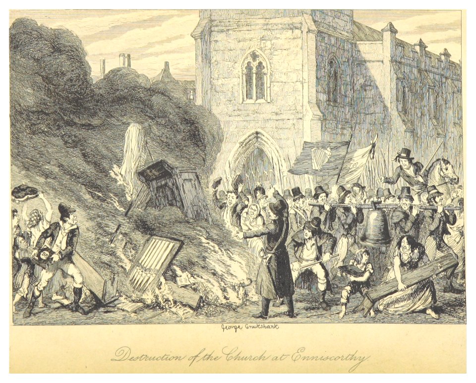MAXWELL(1845) p126 Destruction of the Church of Enniscorthy