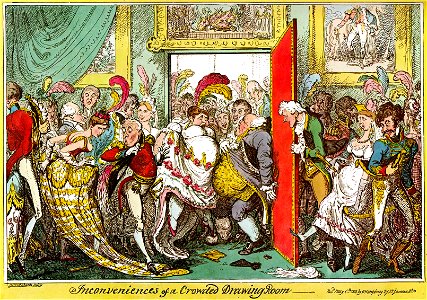 G-Cruikshank-Inconveniences-Crowded-Drawing-Room-1818