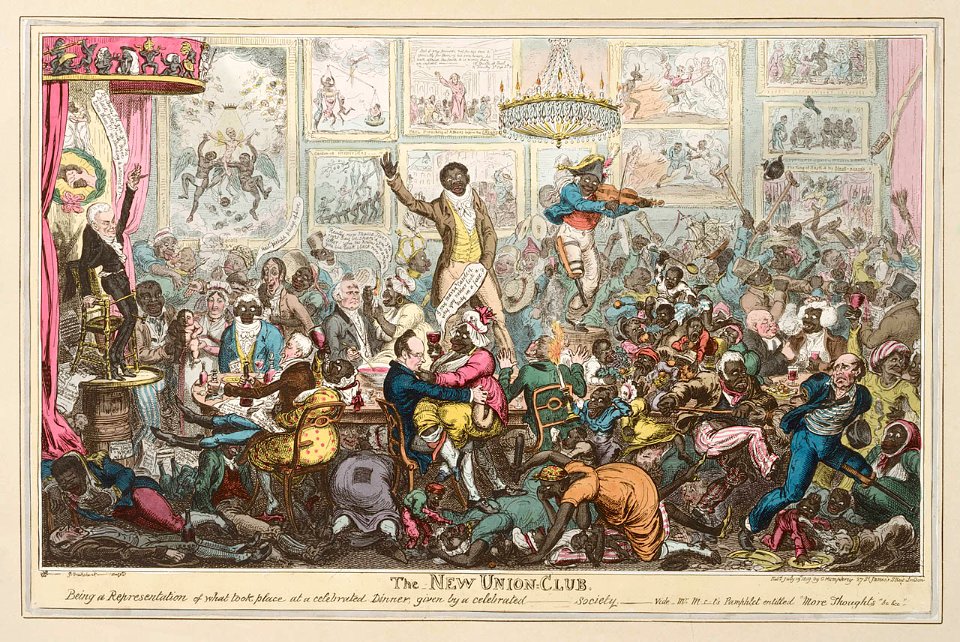 The New Union Club Being a Representation of what took place at a celebrated Dinner given by a celebrated society