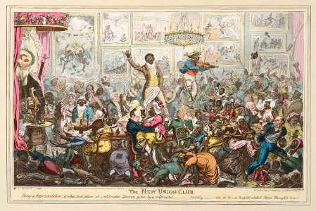 The New Union Club Being a Representation of what took place at a celebrated Dinner given by a celebrated society