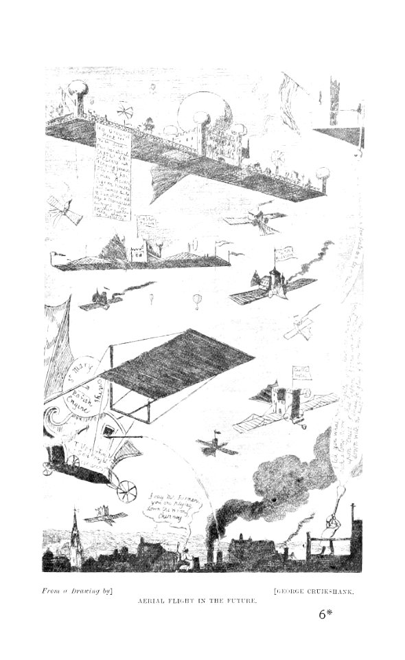 Cruikshank, George — Aerial flight in the future