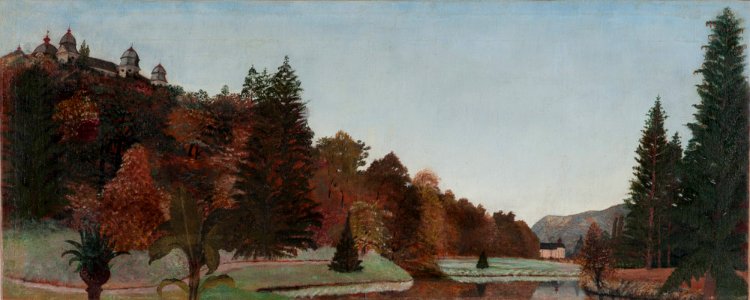 Csontváry Kosztka Tivadar - 1890 körül - A gácsi Forgách-kastély