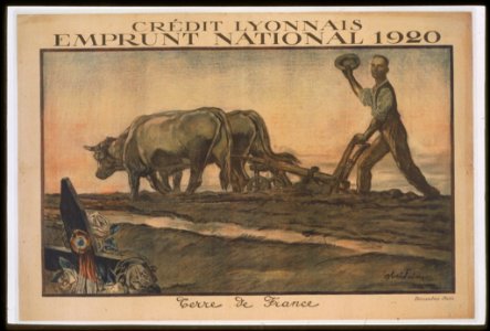 Crédit Lyonnais. Emprunt National 1920. Terre de France LCCN99613775