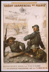 Crédit Commercial de France. 4ème Emprunt de la Défense Nationale - 1918. Souscrivez pour la victoire et pour le triomphe de la liberté LCCN99613597