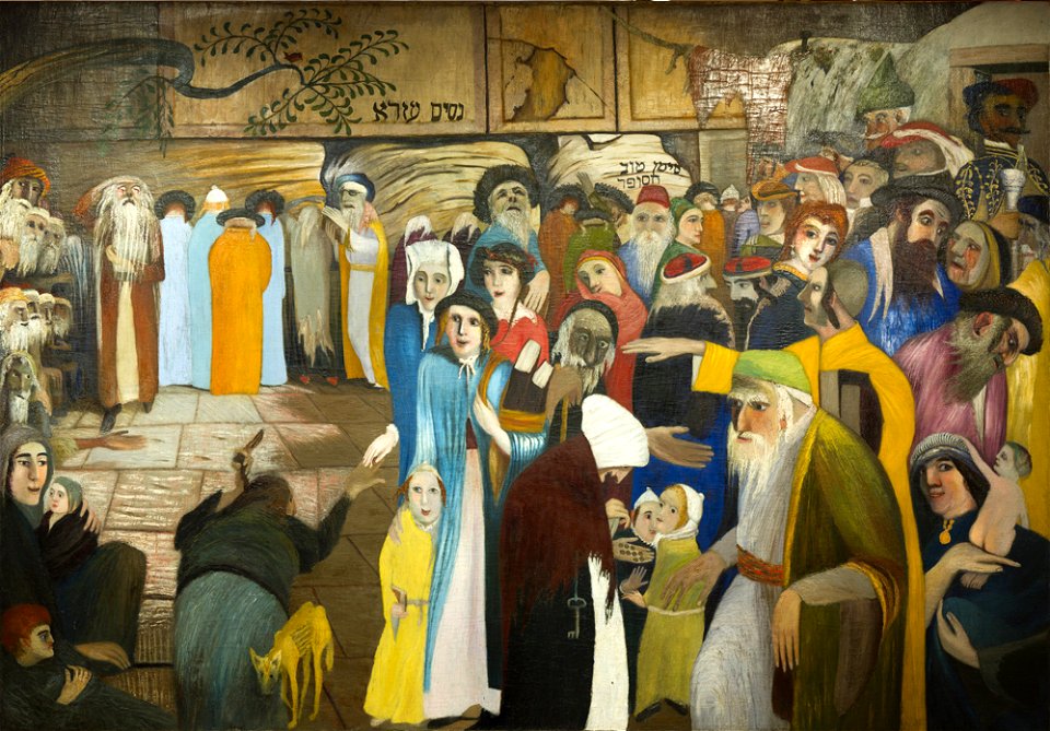 Cskt-panaszfal bejaratanal jeruzsalemben (1904)