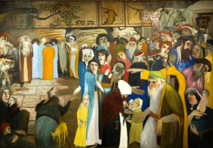 Cskt-panaszfal bejaratanal jeruzsalemben (1904)