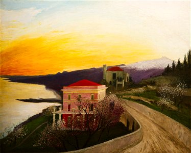 Csontváry Kosztka, Tivadar - Blossoming Almonds in Taormina (ca 1902)